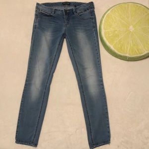 preloved Skinny Faded Denim Jeans